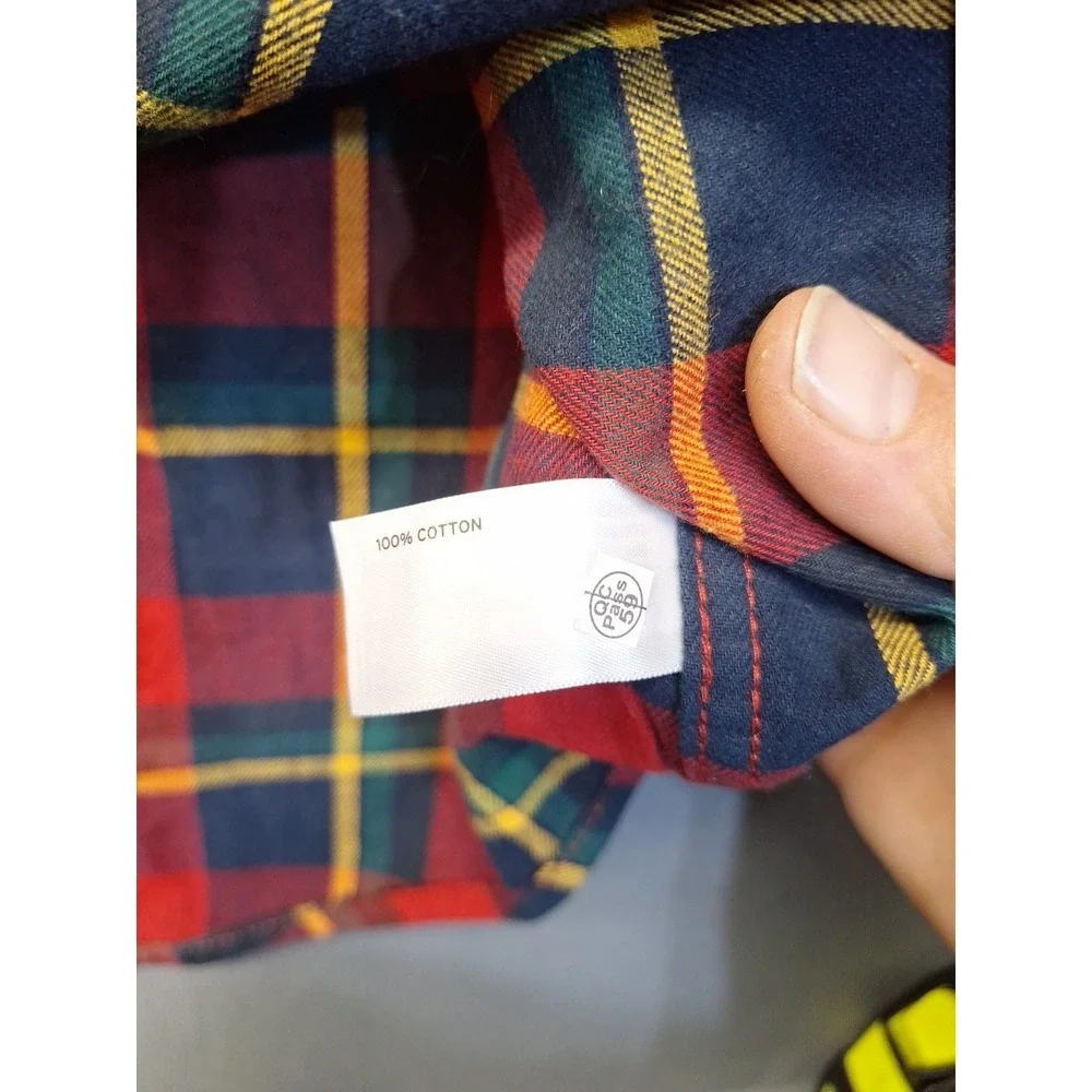 New Duluth Trading Mens 2XL Free Swinging Flannel Plaid Red Green Outdoor Hiking